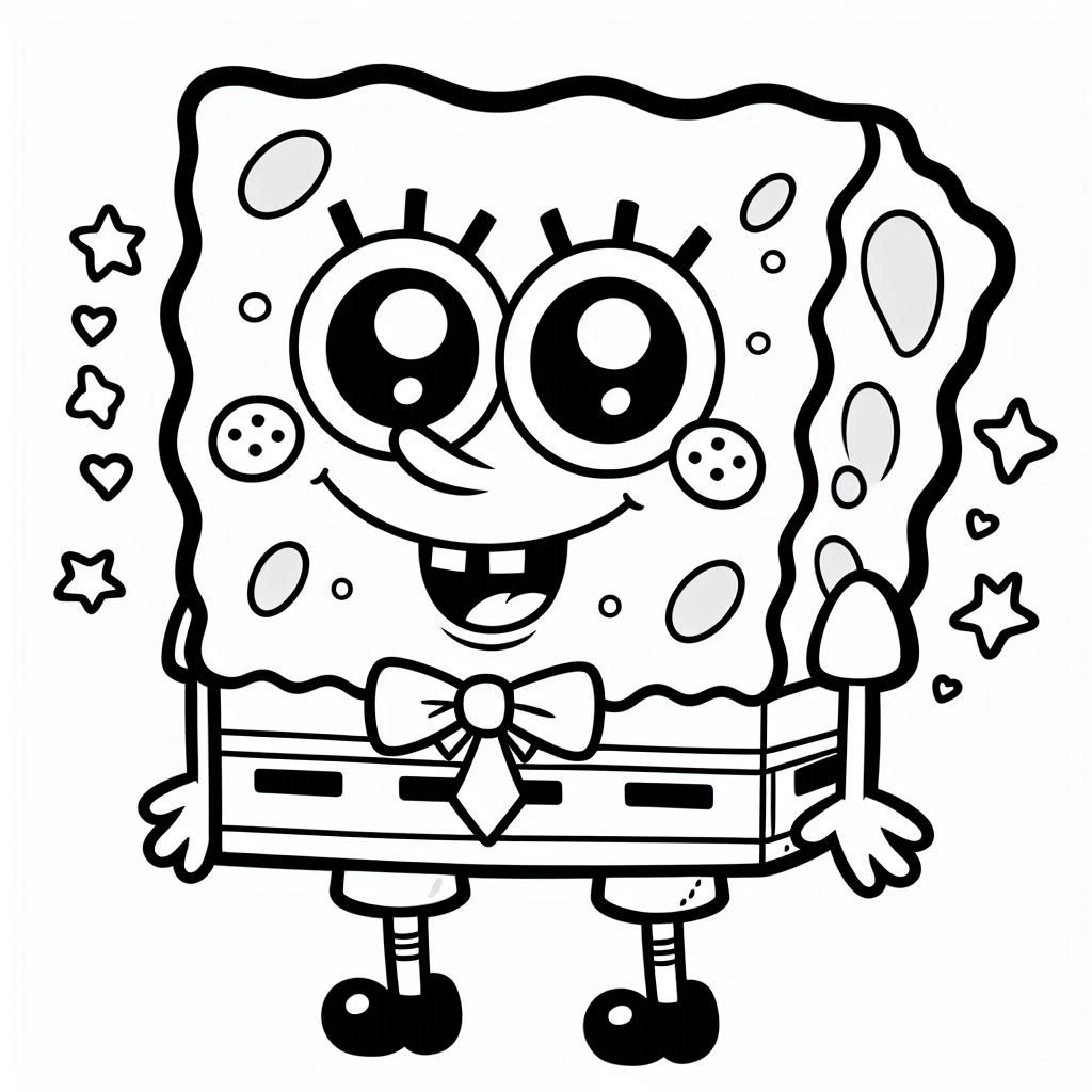 SpongeBob SquarePants kleurplaat32