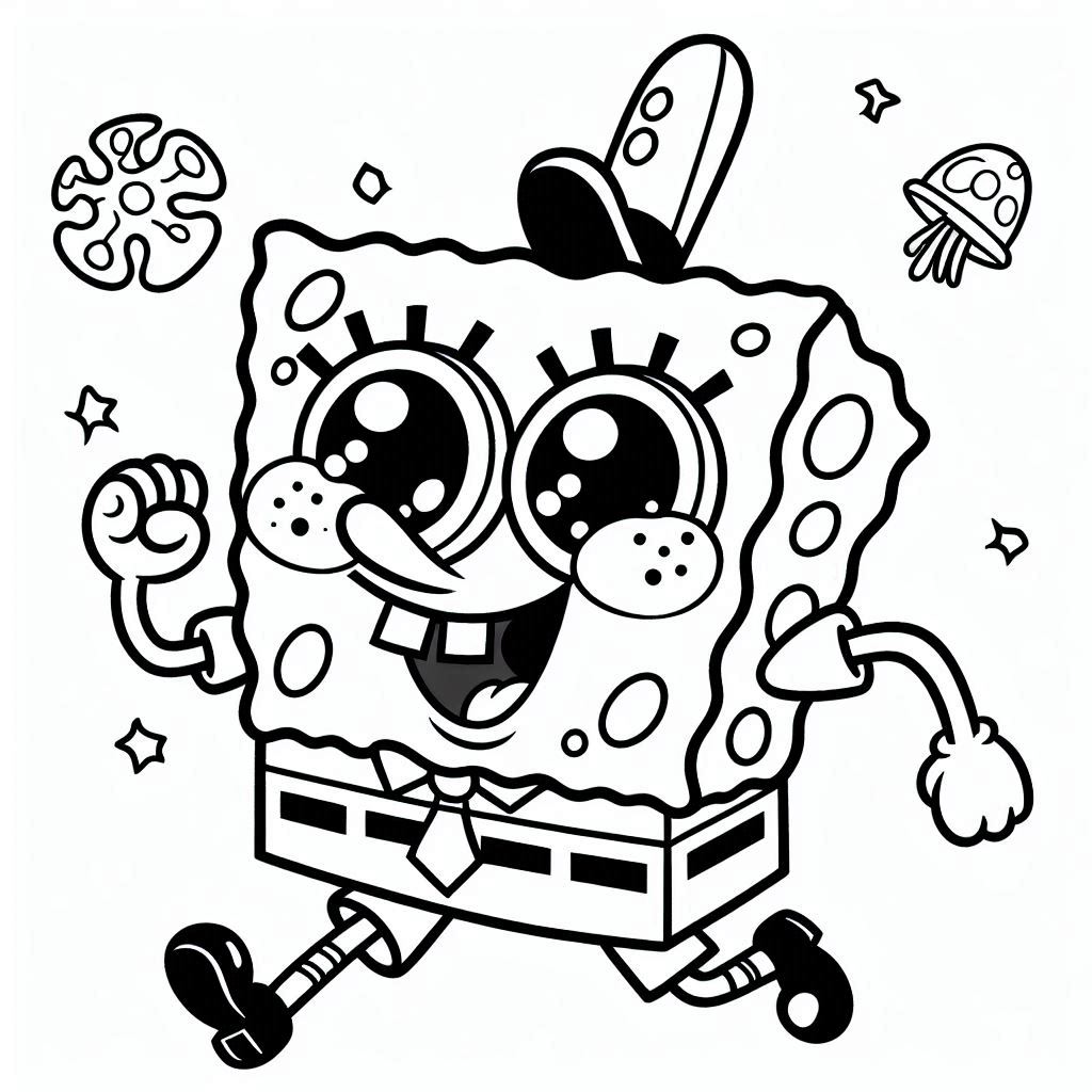 SpongeBob SquarePants kleurplaat33