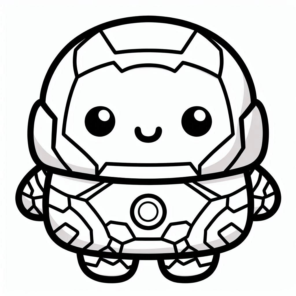 Squishmallow kleurplaat – ironman