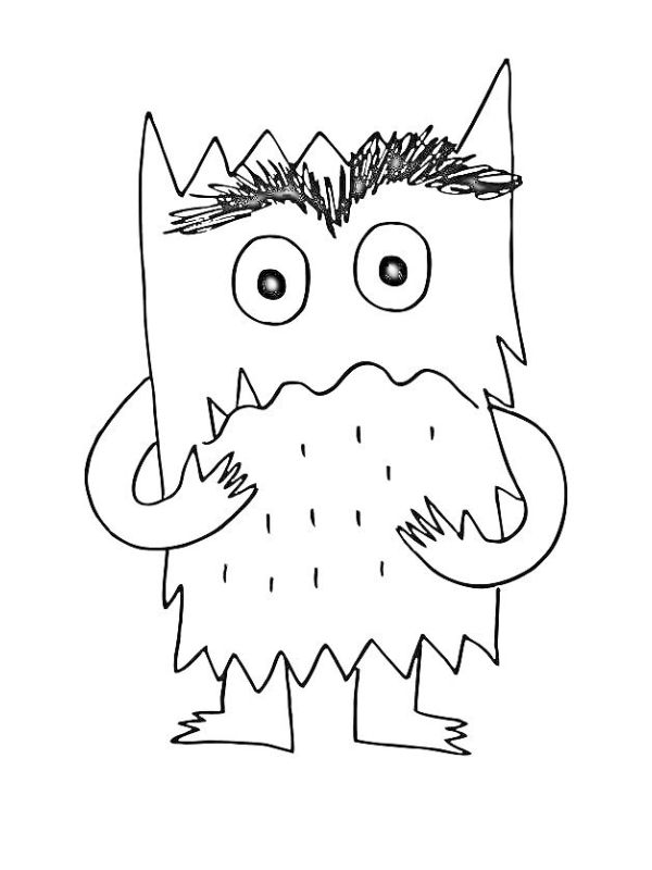 Tekening Kleurenmonster