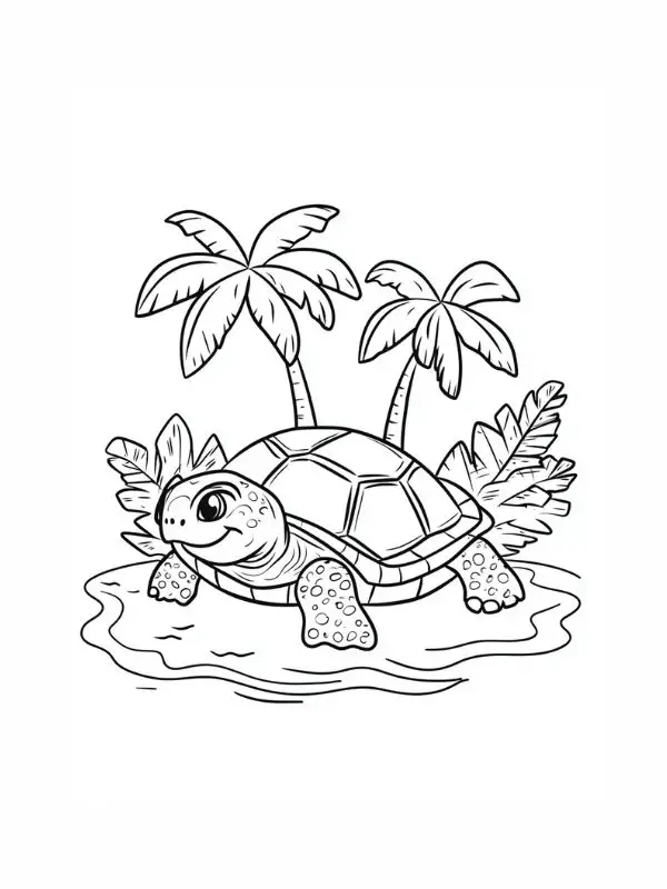 Tekening schildpad