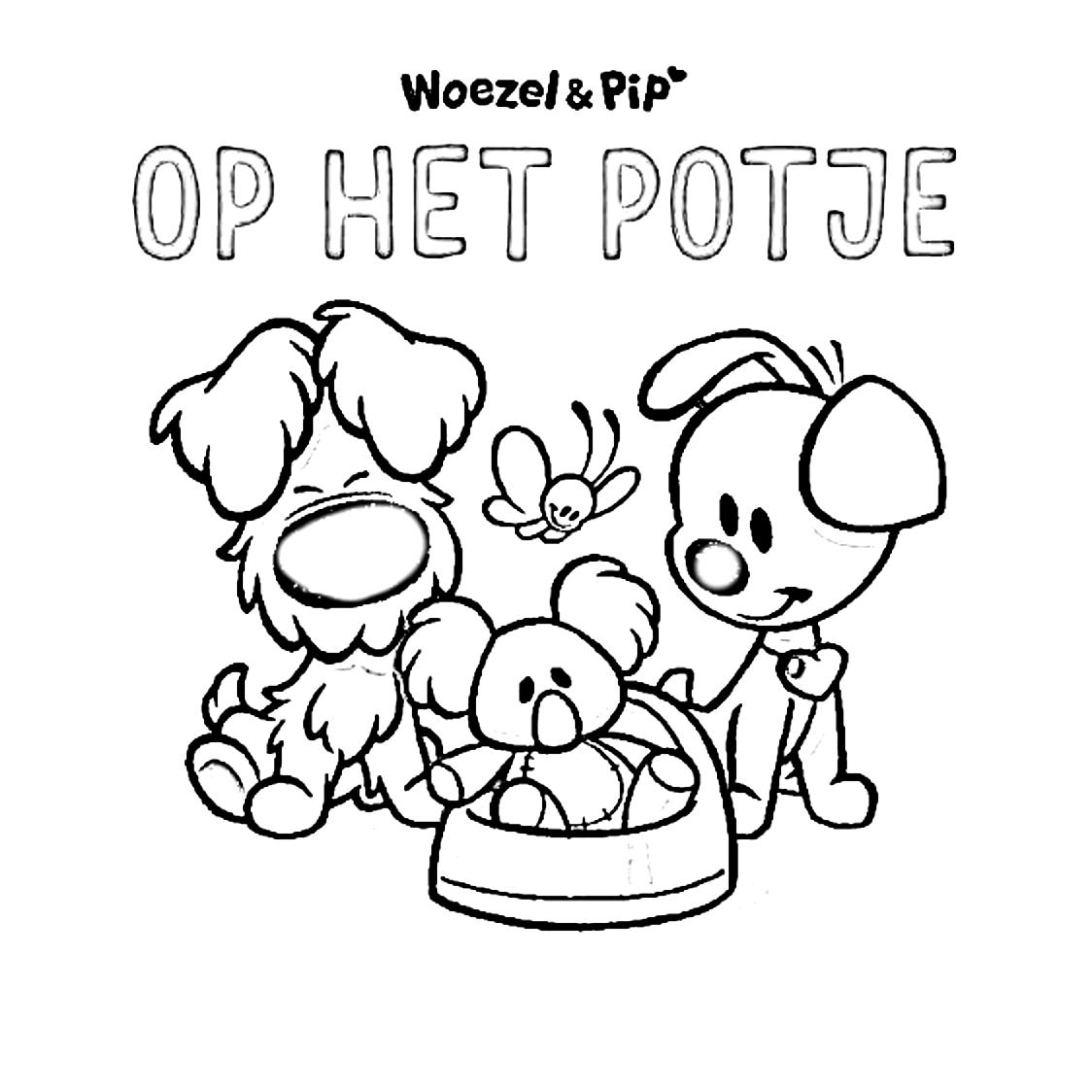 Woezel en Pip kleurplaat van Kleur v Kind129