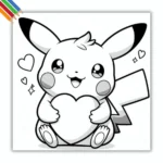 Pikachu kleurplaat thumbnail