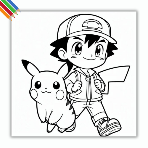 Kleurplaat Pokemon thumbnail