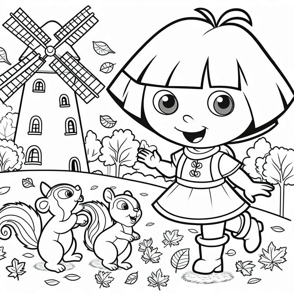 Dora kleurplaten online gratis