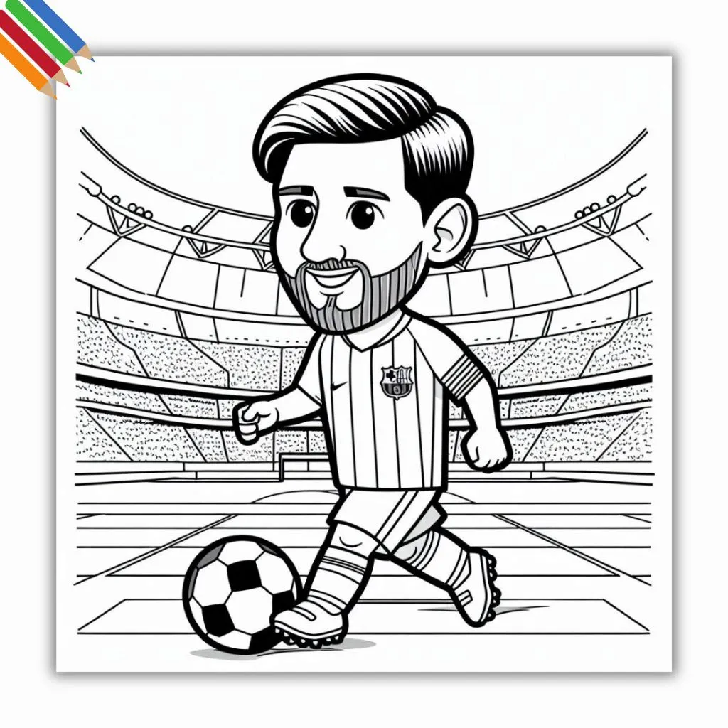 25 Kleurplaat Lionel Messi Unieke | Download En Print PDF