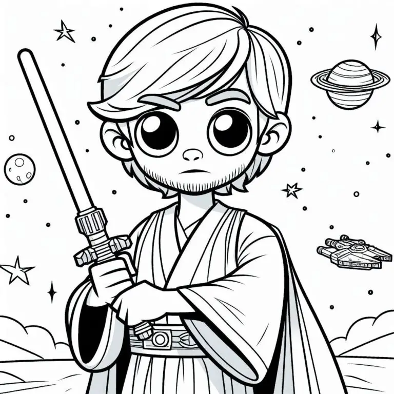 60+ Star Wars Omalovánky unikátní k vytisknutí PDF