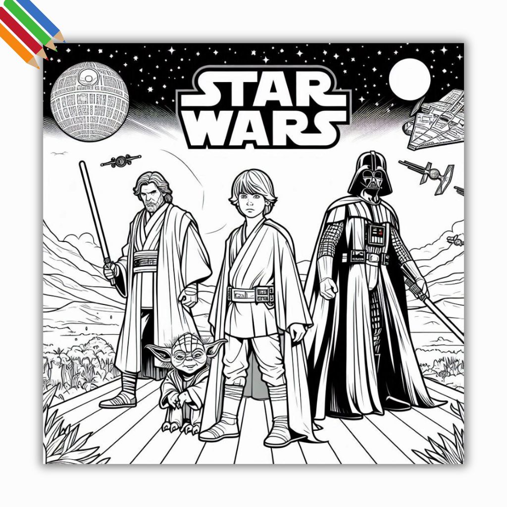 60+ Dibujos de Star Wars para colorear e imprimir PDF