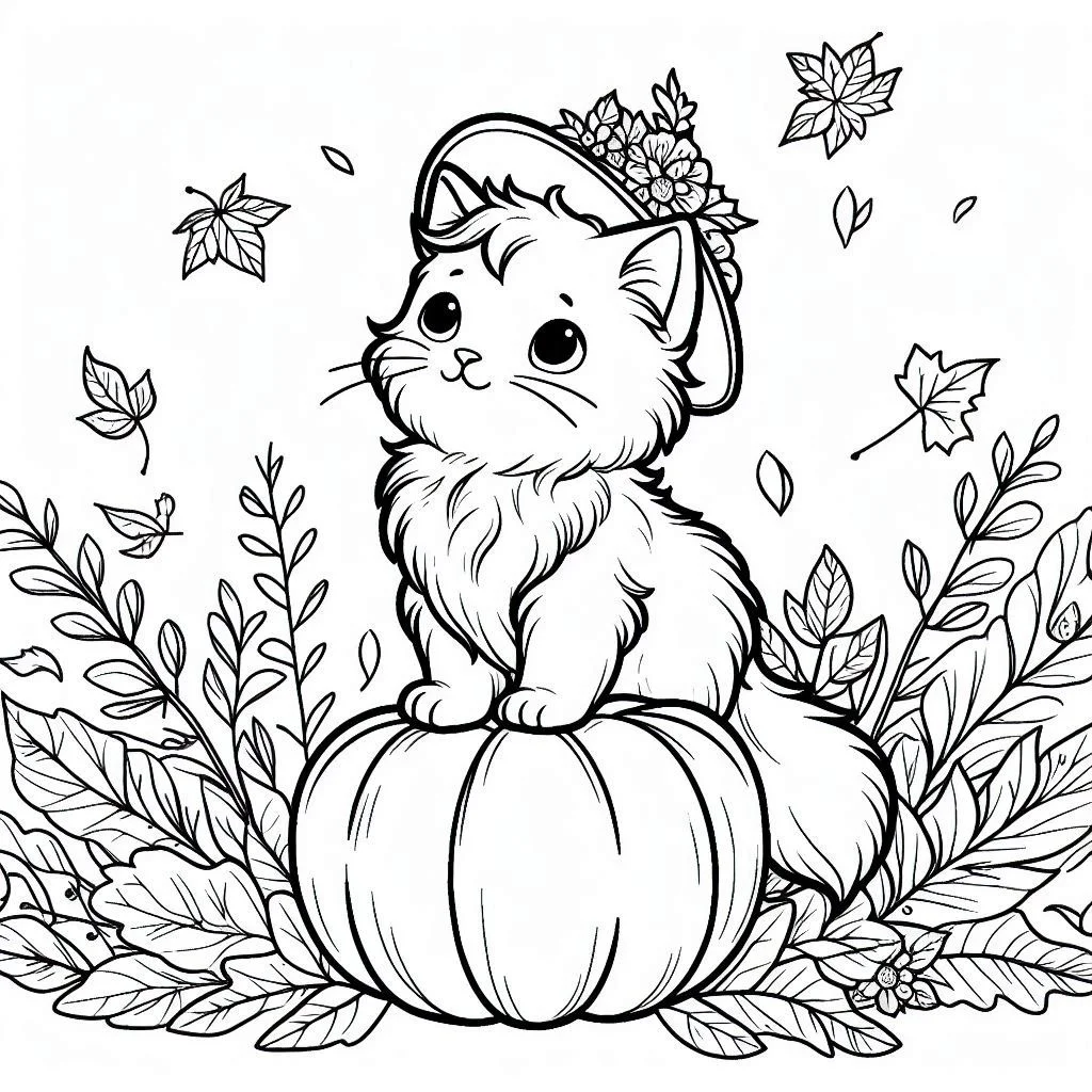 30+ Kleurplaat Herfst Unieke | Download En Print Tekening