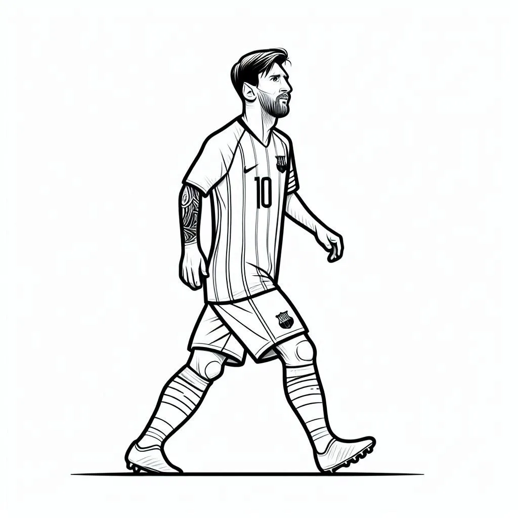 Lionel Messi kleurboek