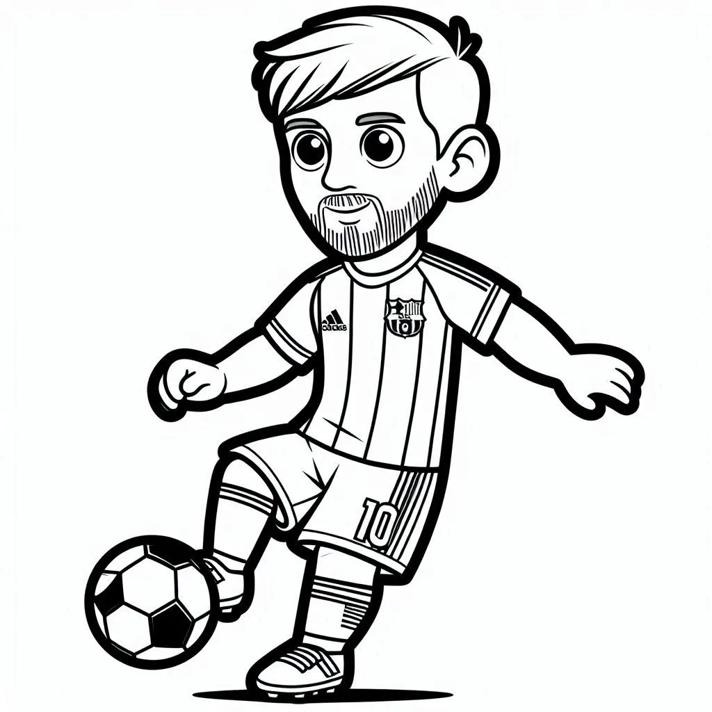 Lionel Messi tekening