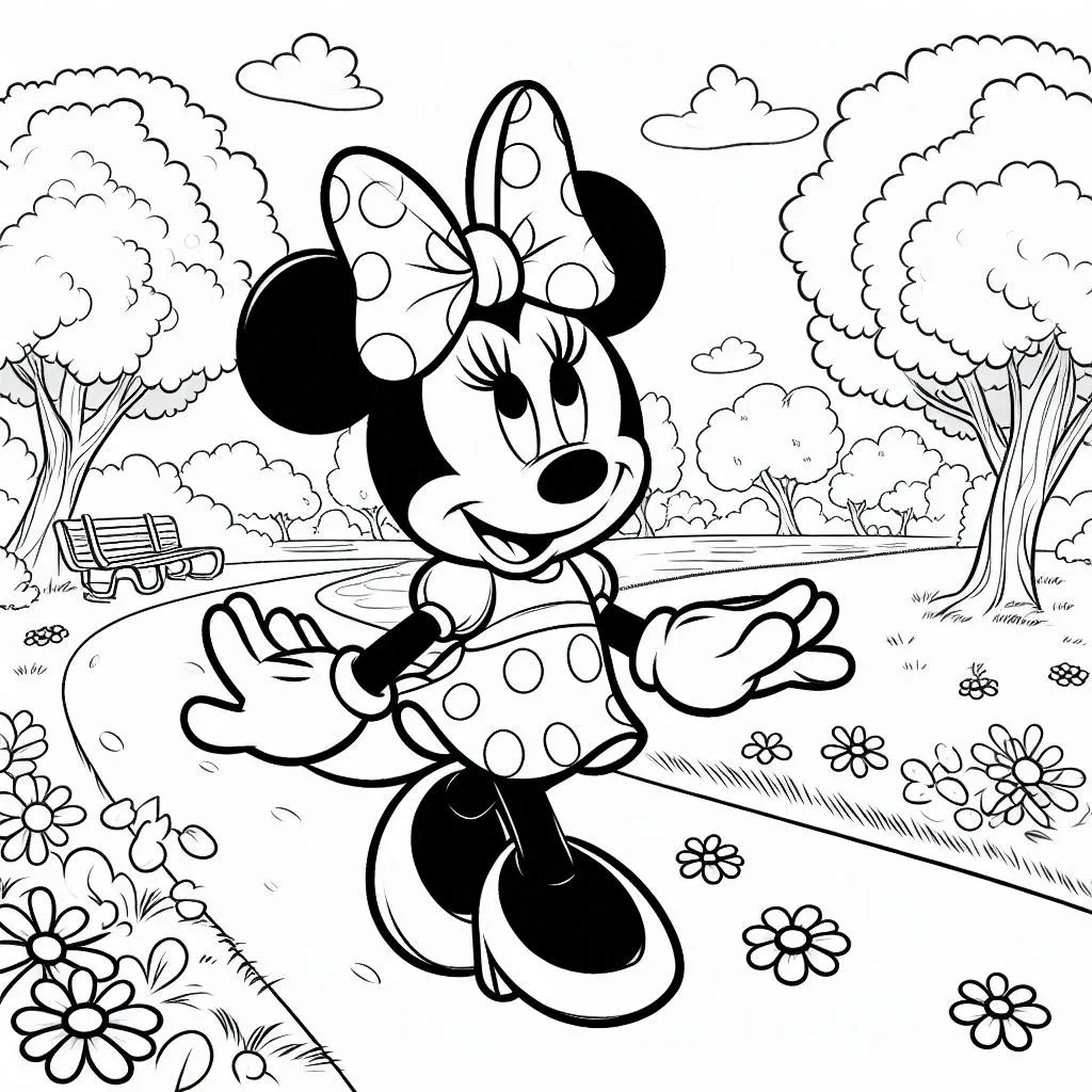 Minnie Mouse kleurboek PDF