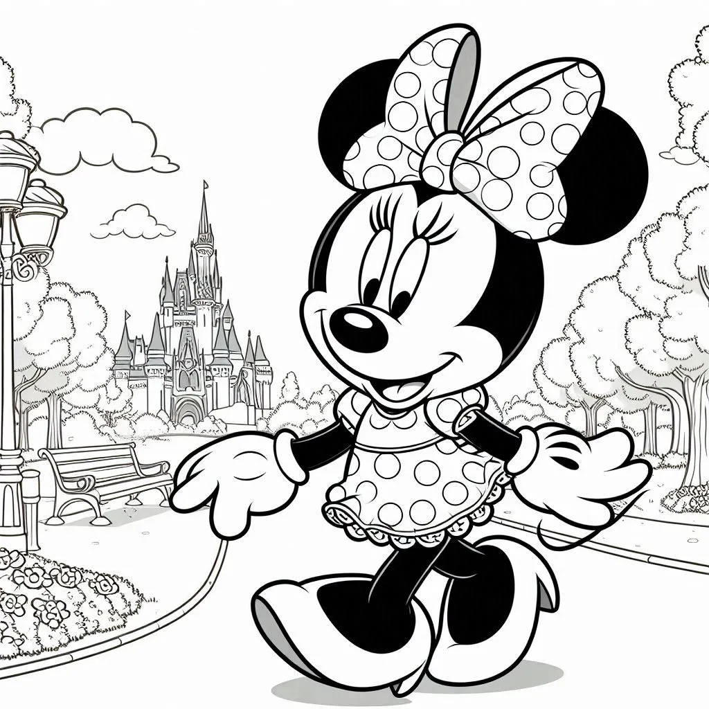 Minnie Mouse kleurplaten gratis