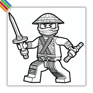 Ninjago kleurplaat thumbnail