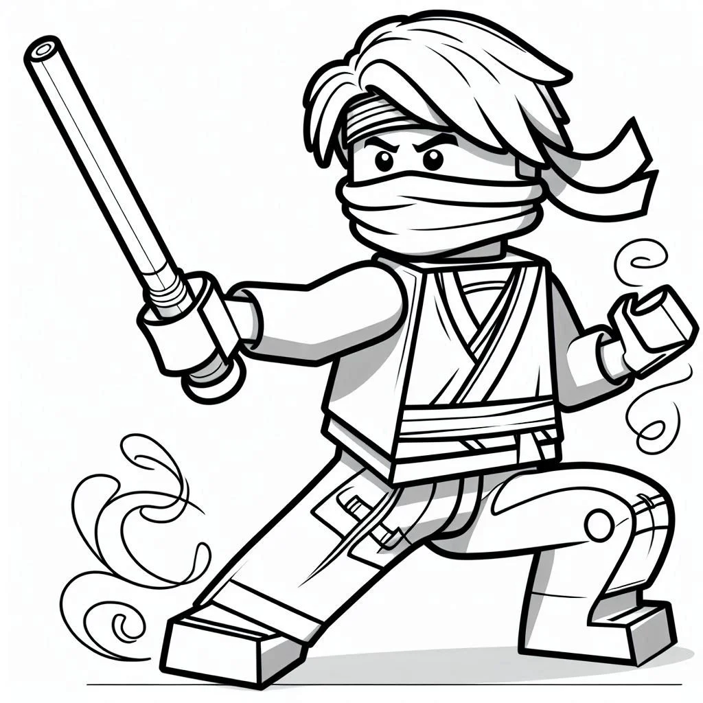 Ninjago kleurplaat unieke11