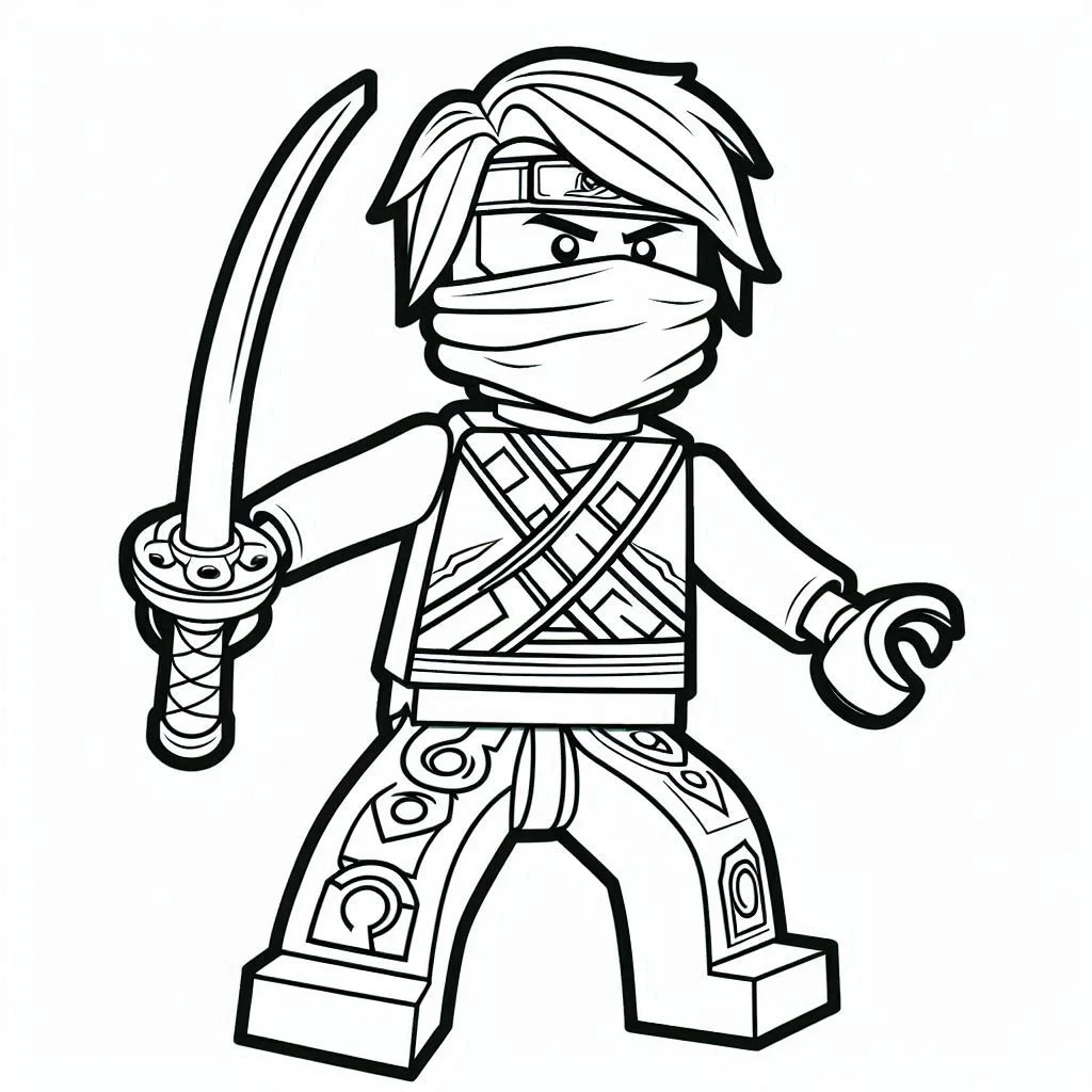 Ninjago kleurplaat unieke25