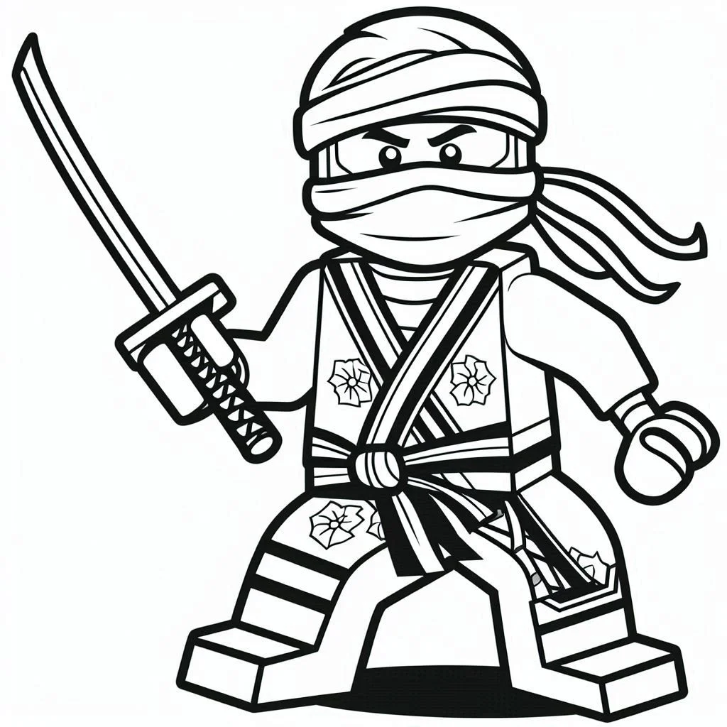 Ninjago kleurplaat unieke4