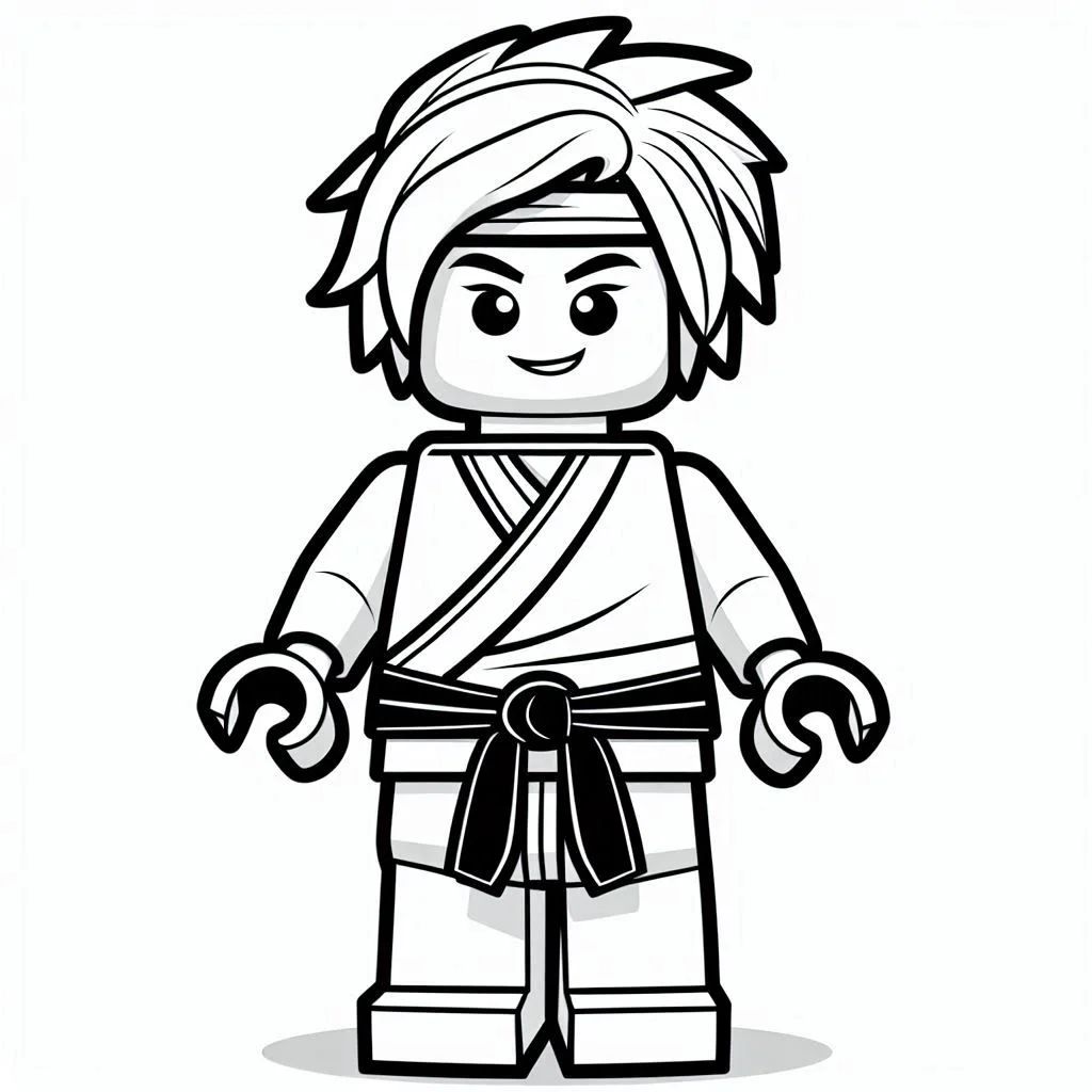 Ninjago kleurplaat unieke7