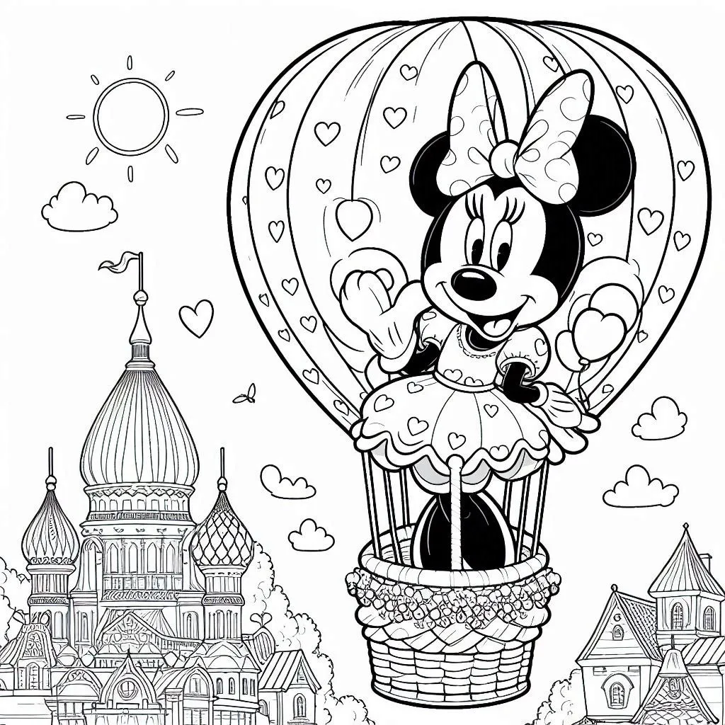 Tekening Minnie Mouse