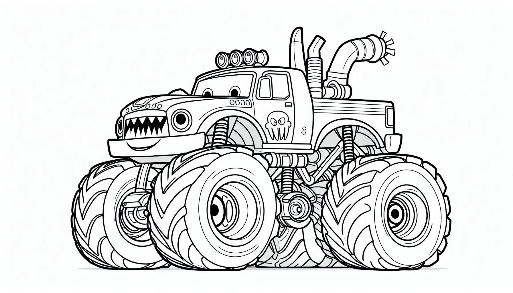 kleurplaten monstertruck online