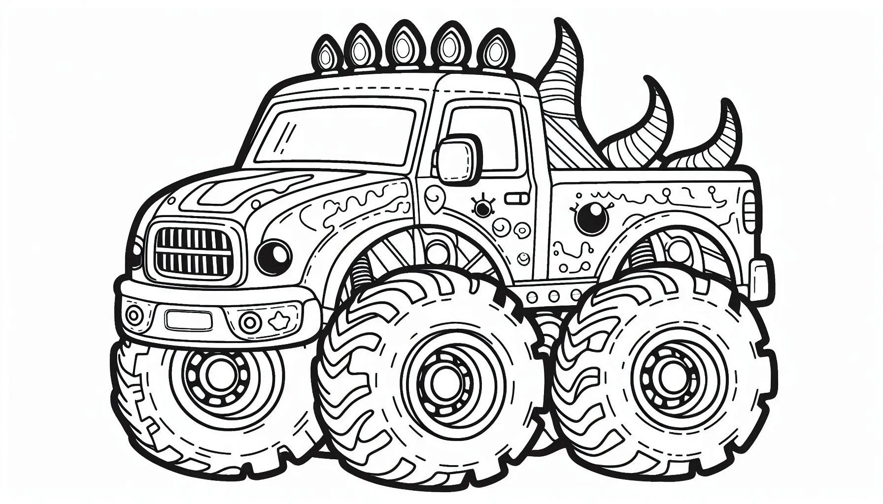 kleurplaten monstertruck