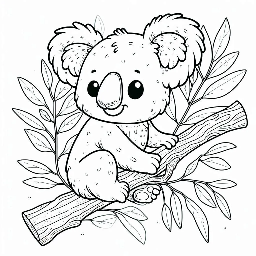 koala kleurplaten online