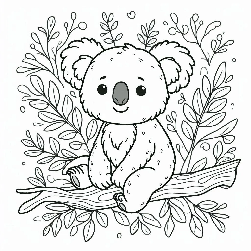 koala tekening kinderen