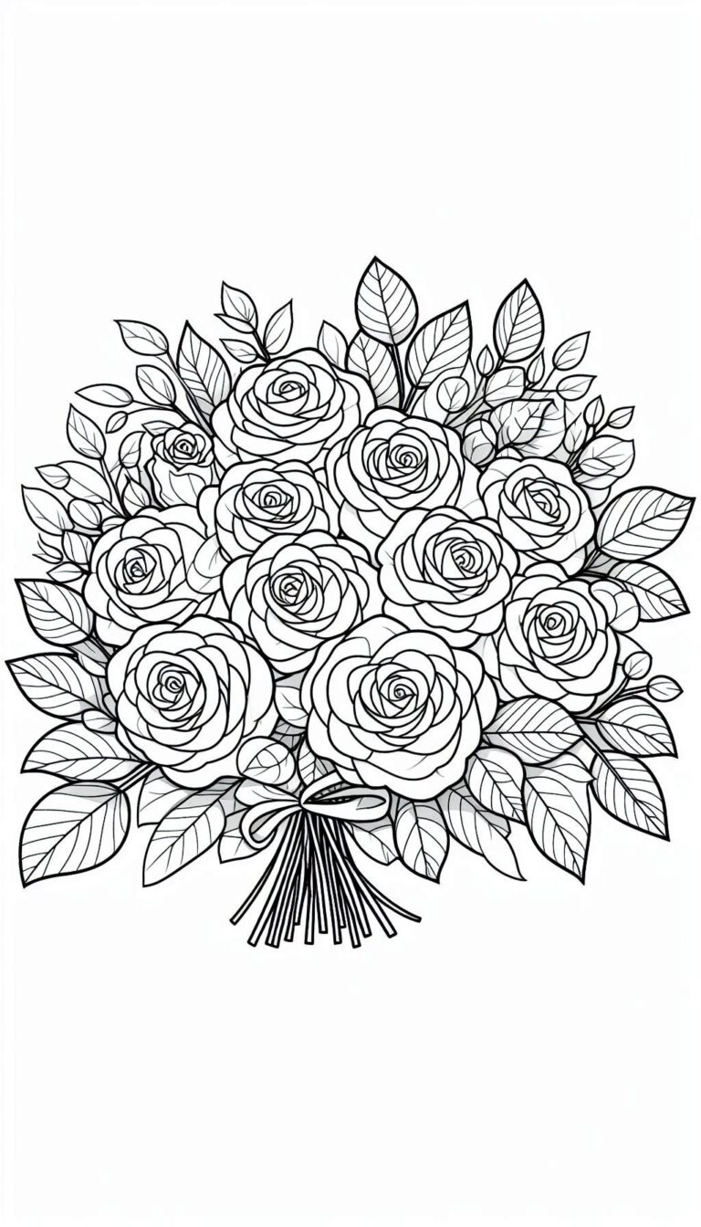 24 Fargelegg Bunt med blomster Unik | Download Og skriv ut