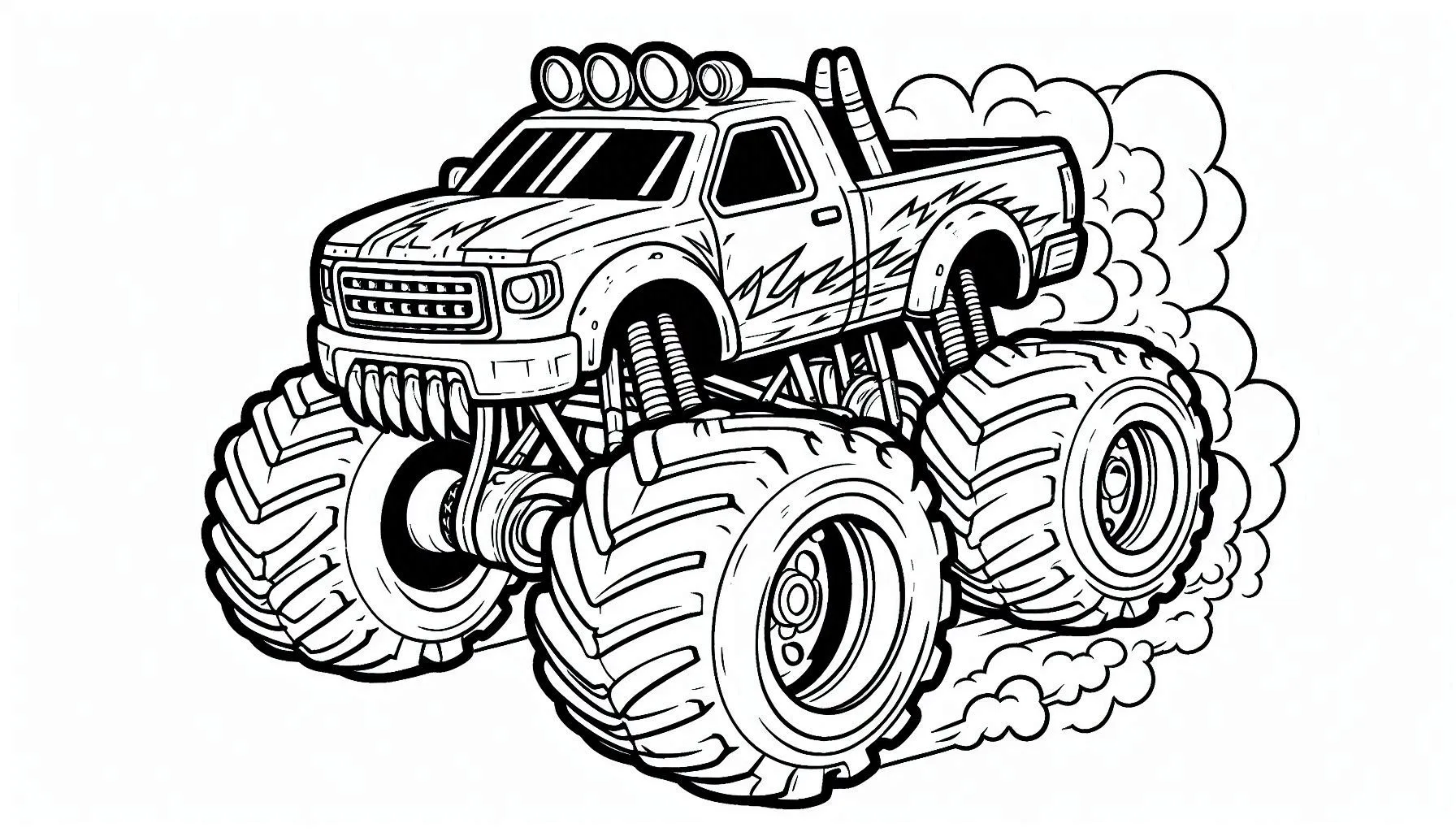 tekening monstertruck kinderen