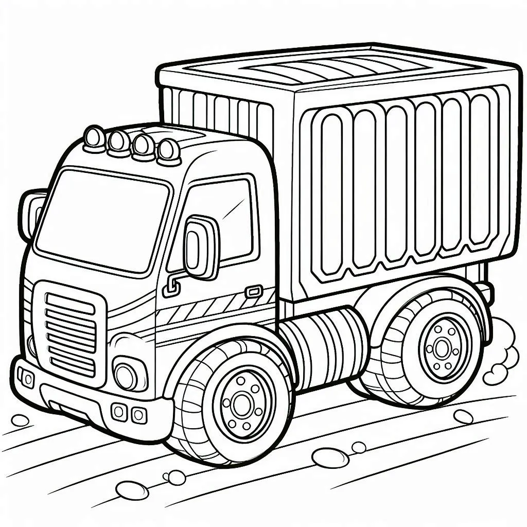 vrachtwagen tekening