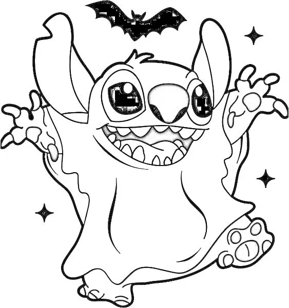 Gratis tekening Disney Halloween