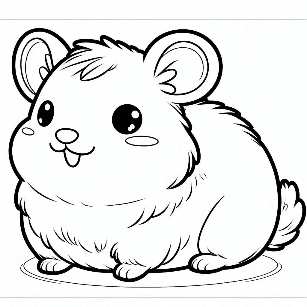 Hamster kleurplaten