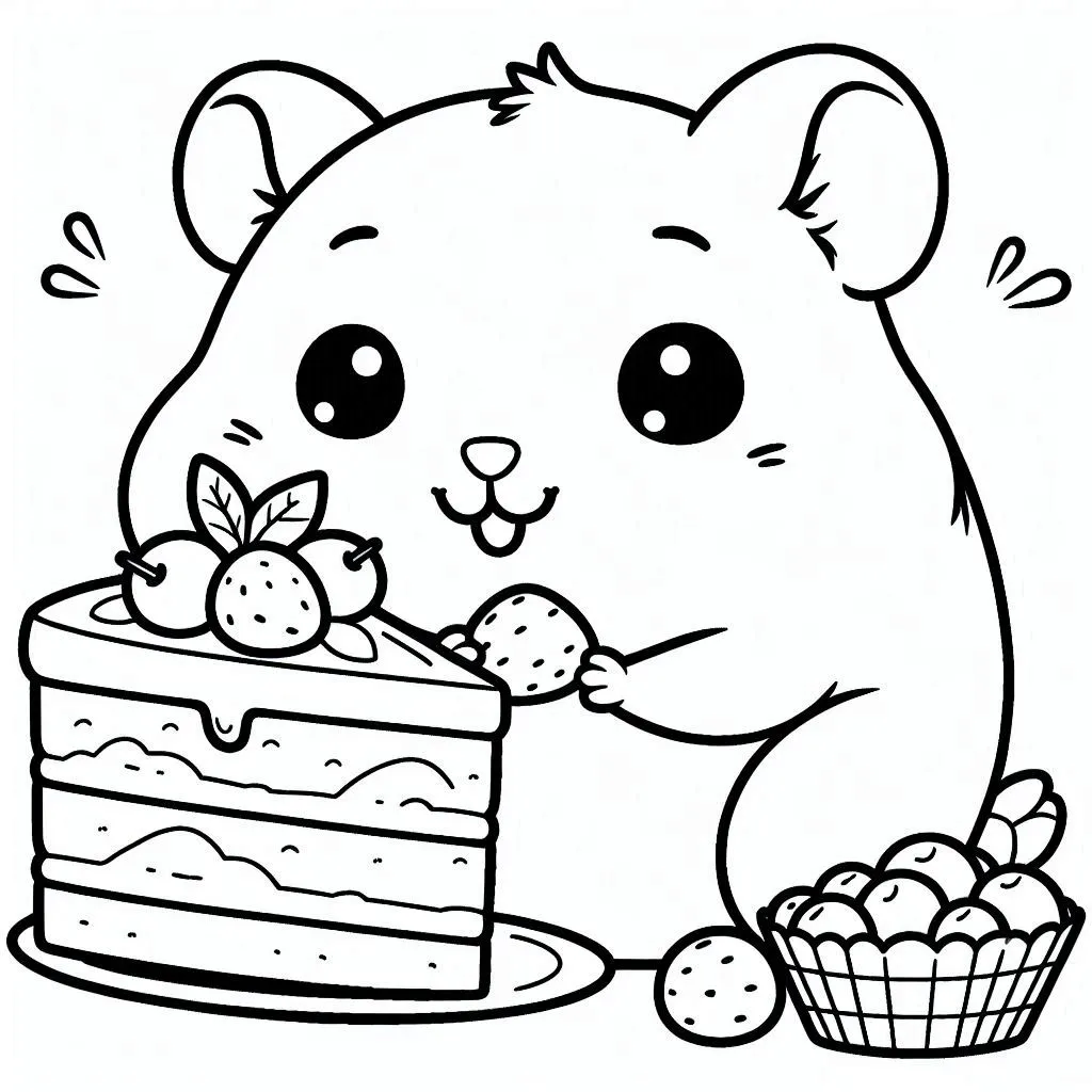 Hamster tekening gratis