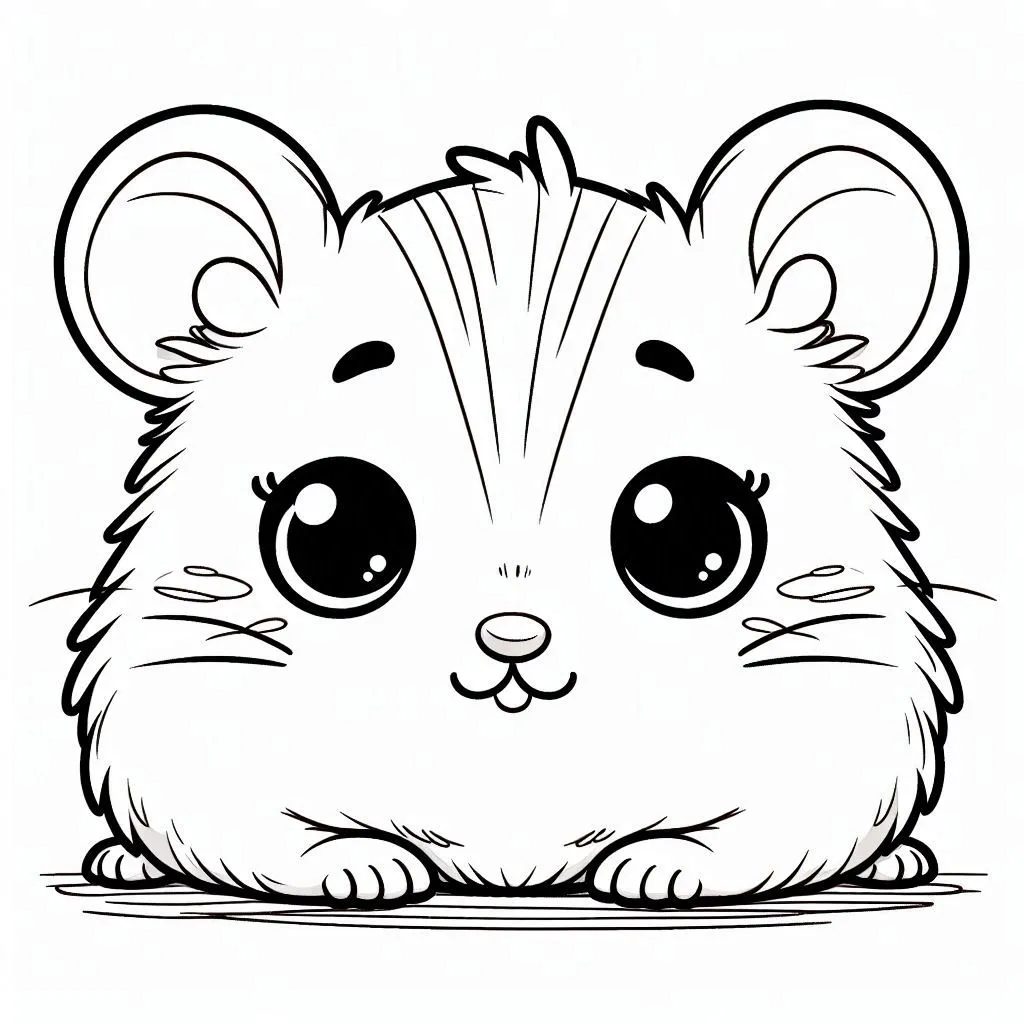 Hamster tekening