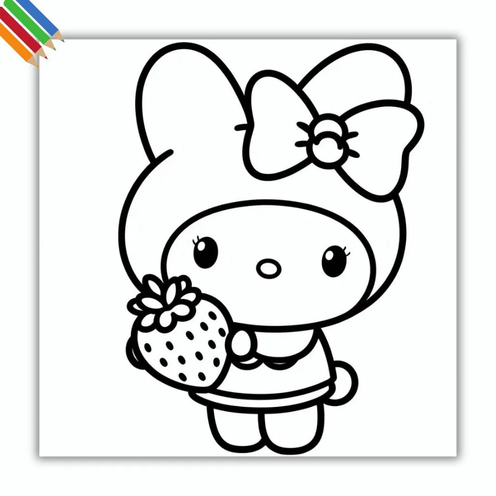 27 My Melody De Colorat Pentru Copii Desene Imprimabile 