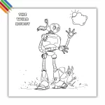 Kleurplaat The Wild Robot thumbnail