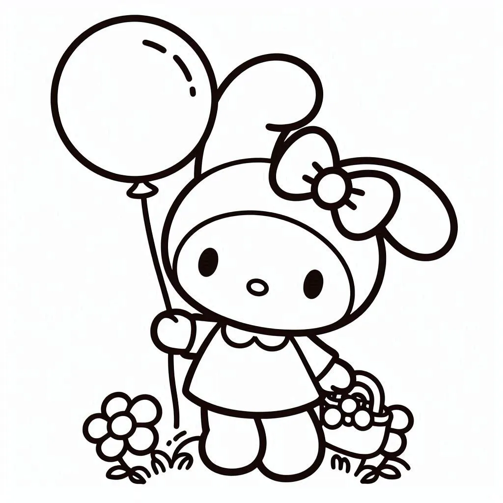 Leuke My Melody kleurplaat