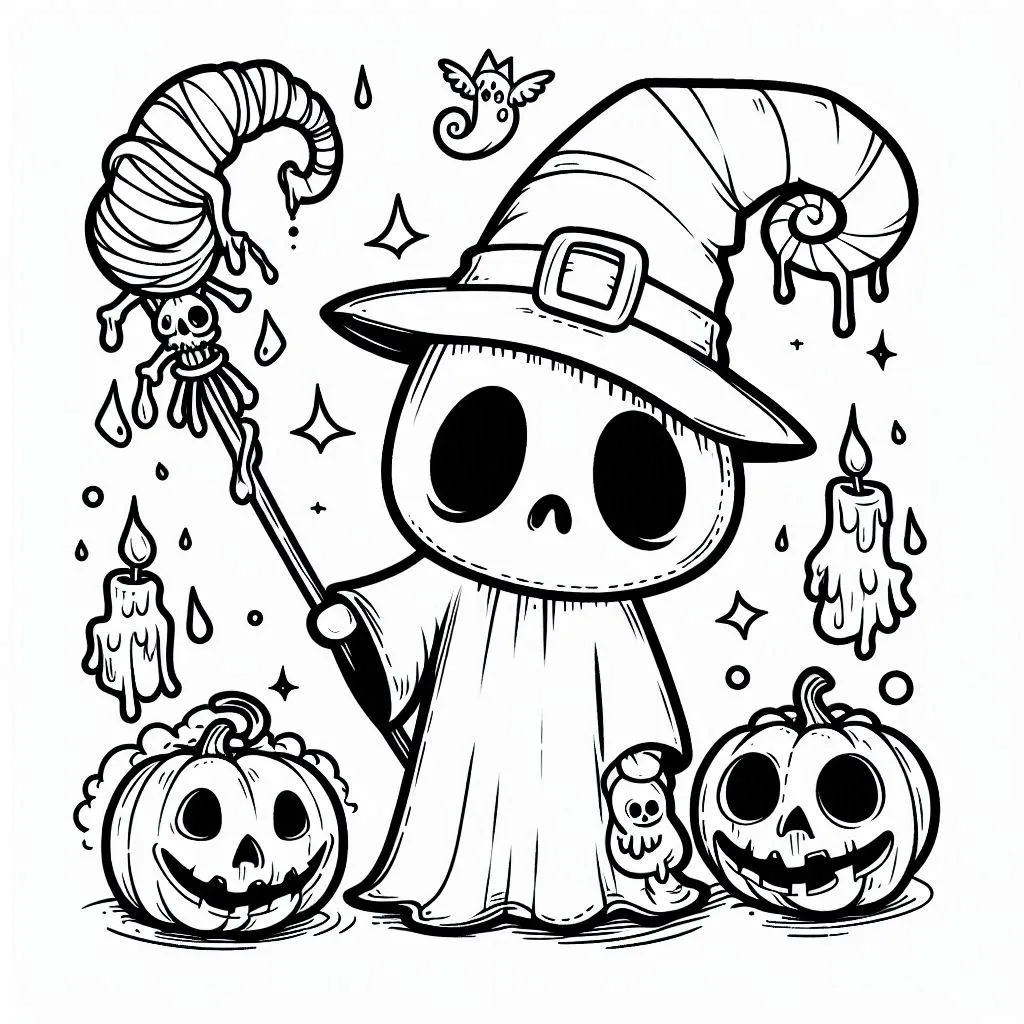 Little Spooky printable kleurplaat