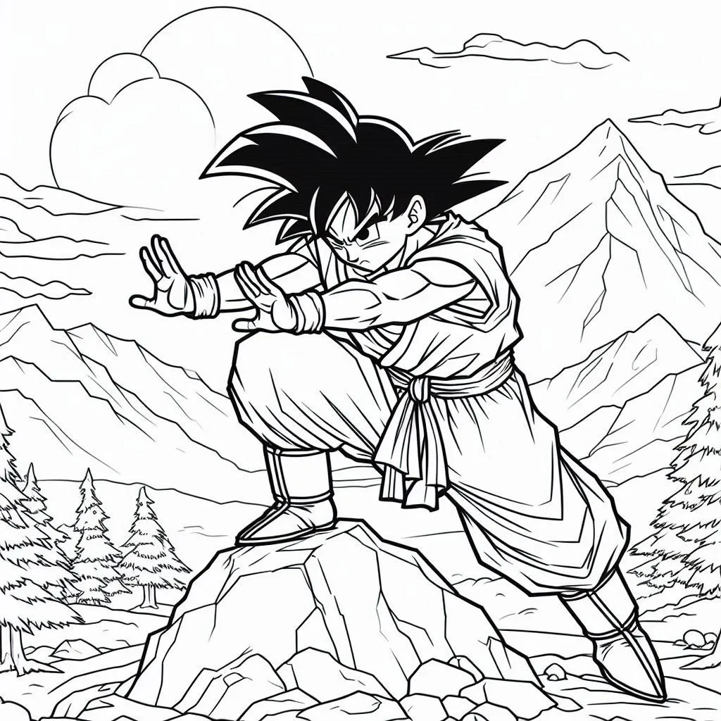 Son Goku kleuren online