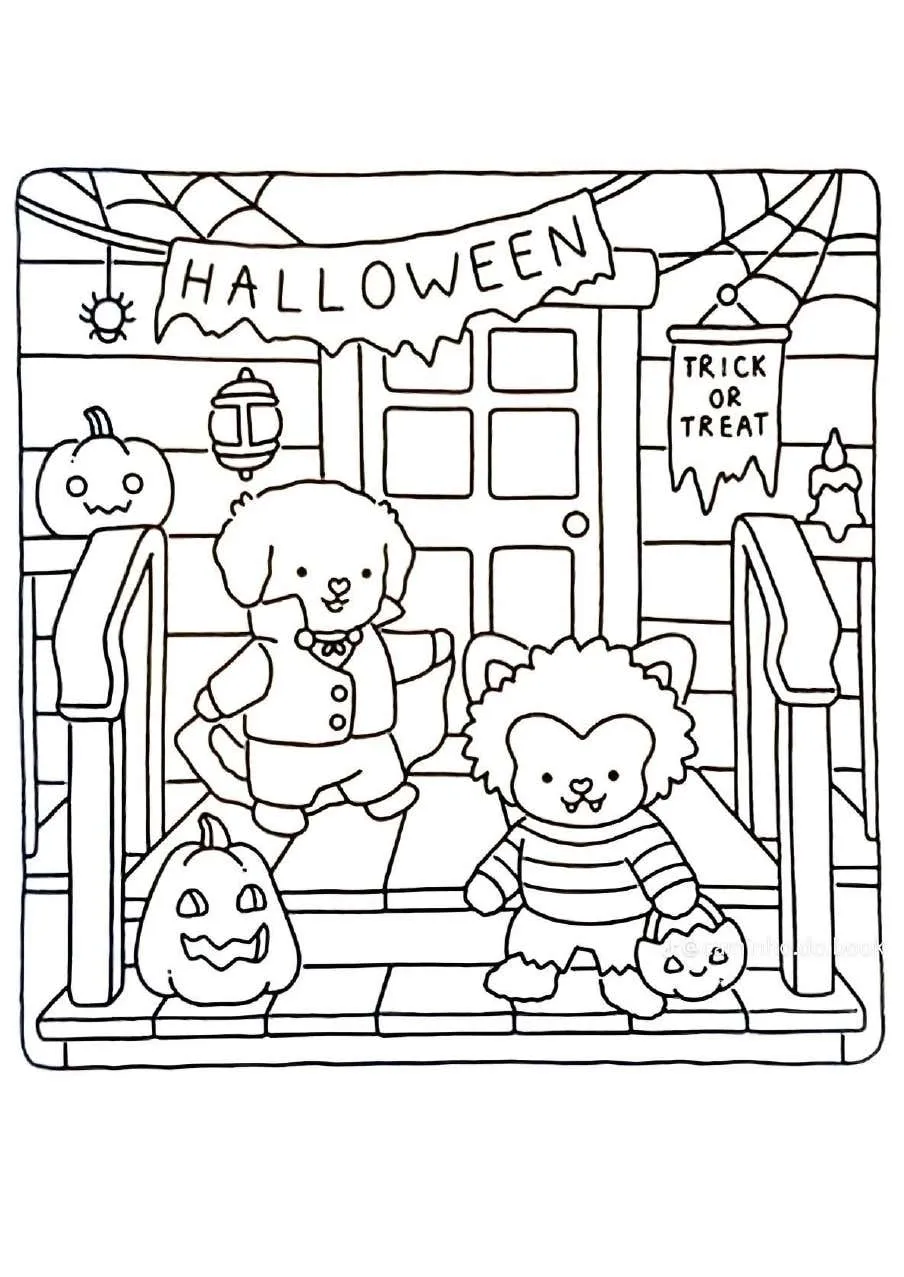 Spooky Fuzzy printable PDF