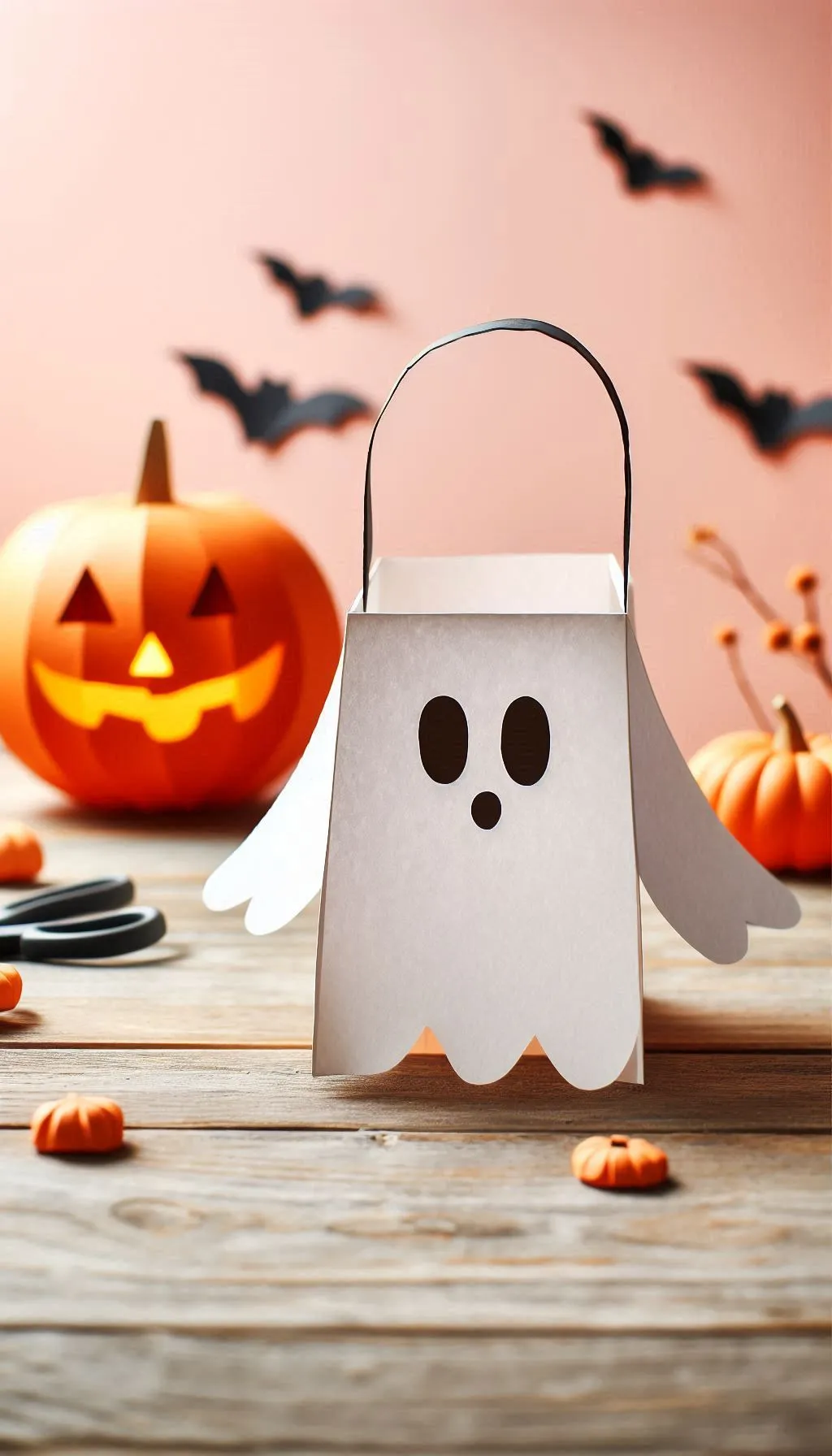 Spooky lantaarns knutselen met papier3