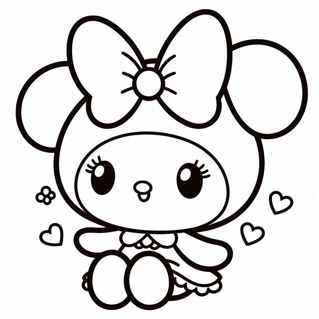 24 Kolorowanki My Melody Do Druku Darmowe PDF 24 Kolorowanki My Melody Do Druku Darmowe PDF