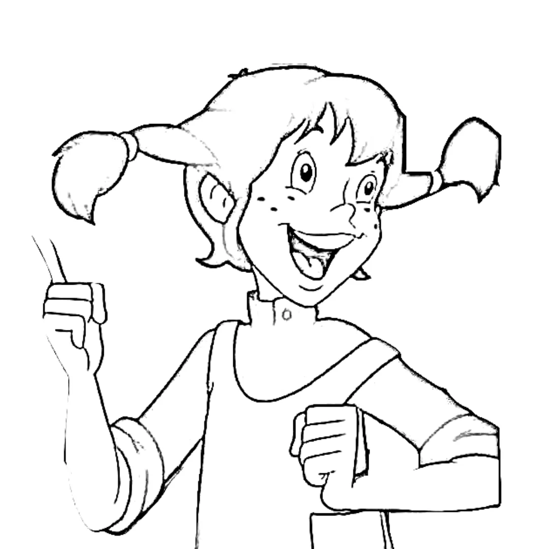 Tekening Pippi Langkous