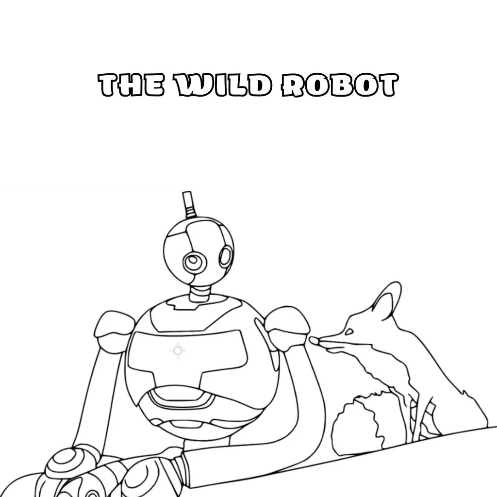 The Wild Robot kleurplaat