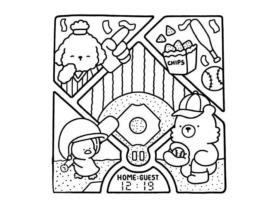 Kleurplaat Comfy Days gratis28