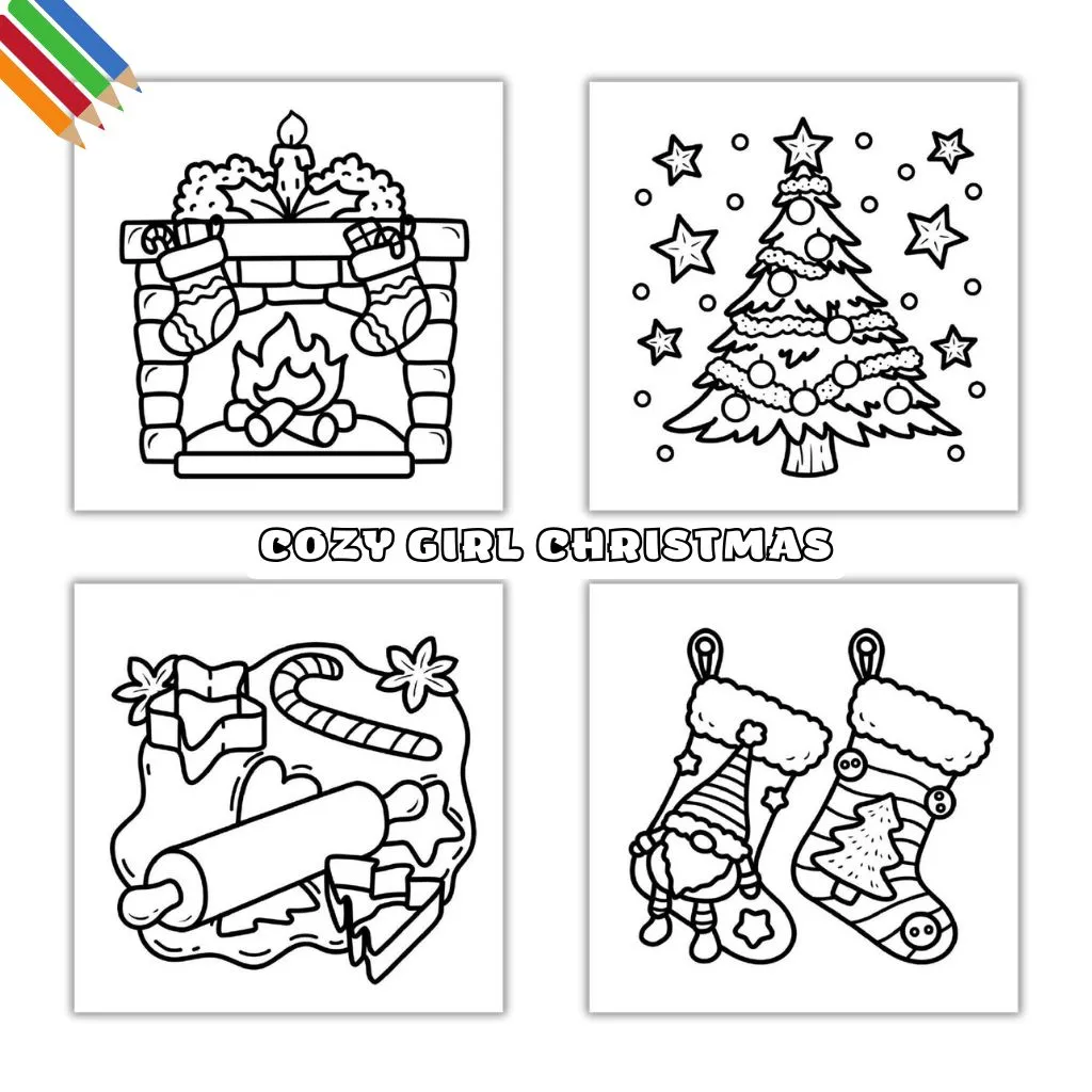 Kleurplaat Cozy Girl Christmas 7 Kleurplaat Cozy Girl Christmas thumbnail