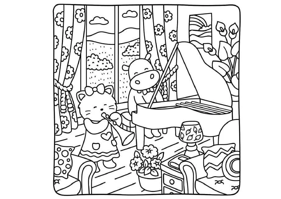 Kleurplaat Cozy Moments 27 Kleurplaat Cozy Moments20