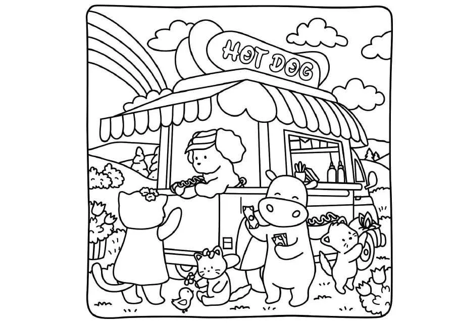 Kleurplaat Cozy Moments 29 Kleurplaat Cozy Moments22