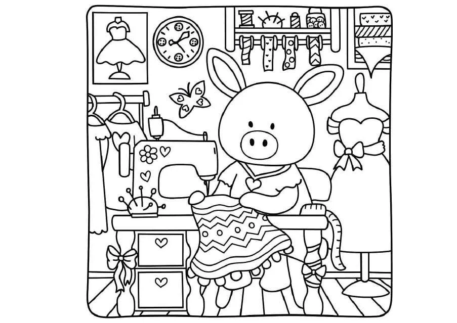 Kleurplaat Cozy Moments 30 Kleurplaat Cozy Moments23