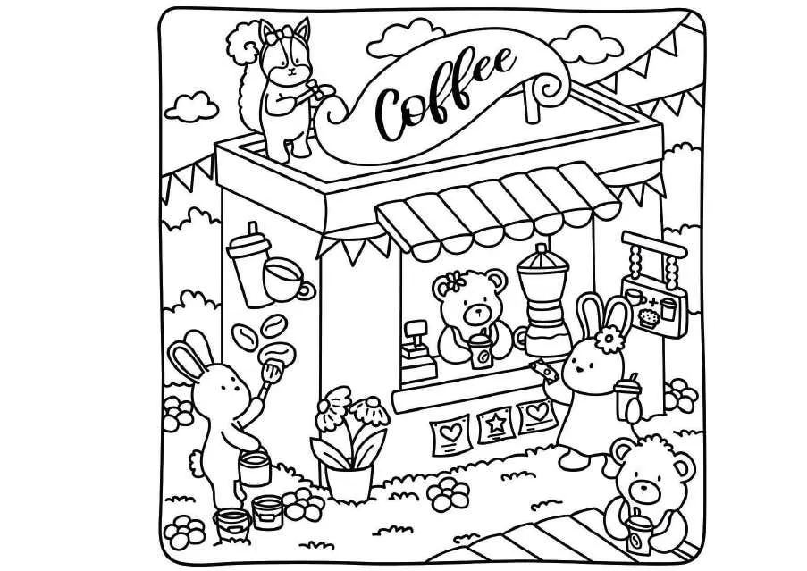 Kleurplaat Cozy Moments 34 Kleurplaat Cozy Moments27